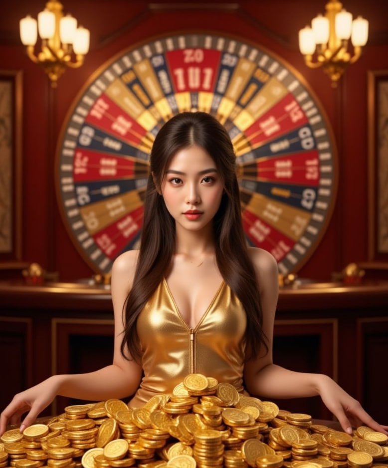 Màn hình slot nổ hũ với biểu tượng thưởng lớn trên 888km
